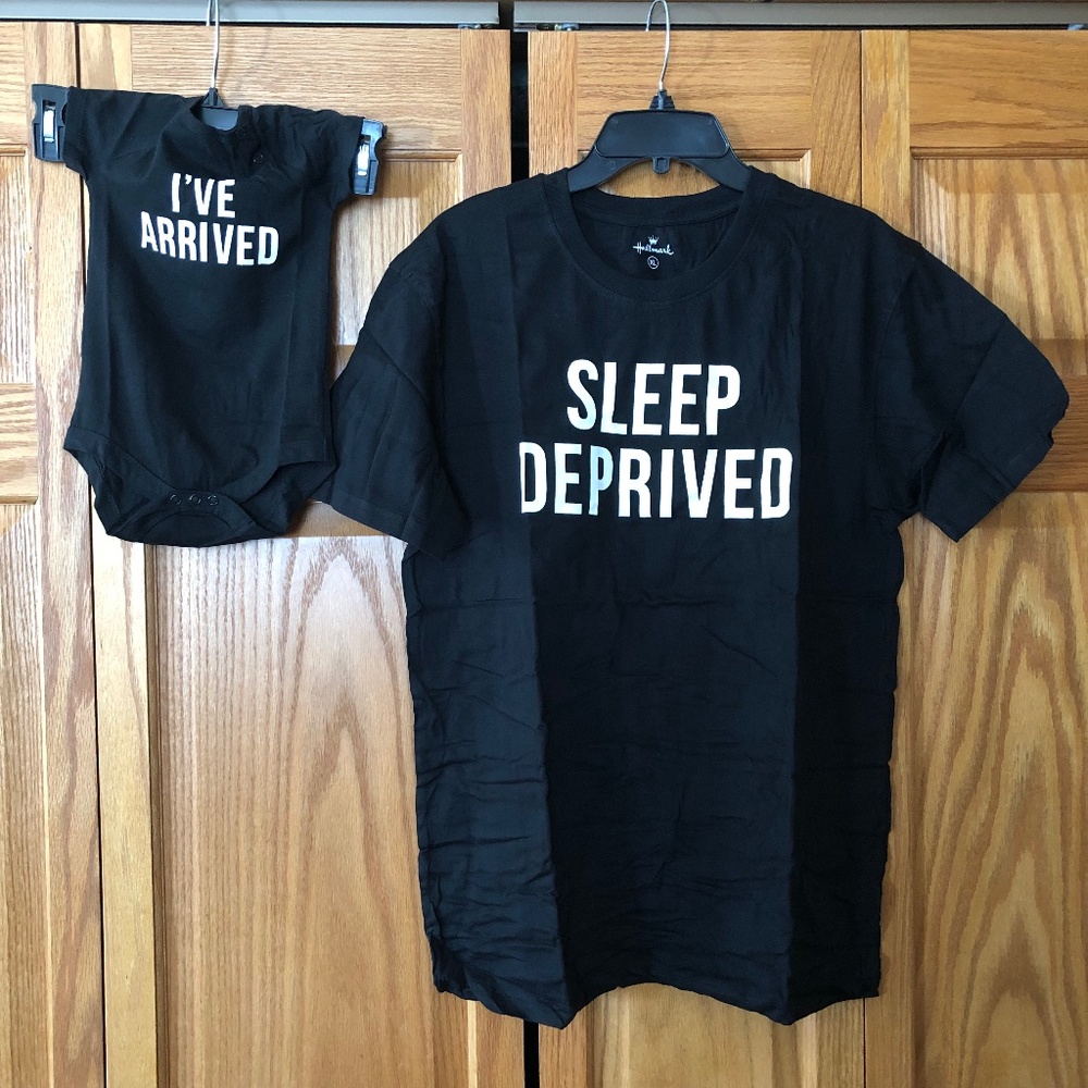 New Hallmark Tees for Baby Bodysuit/Onesie 0-6 Months & Adult T-Shirt Size XL